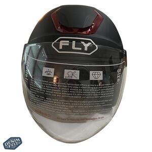 FLY RACING Matte Black REVOLT RUSH ADULT STREET MOTORCYCLE HELMET | NEW!!